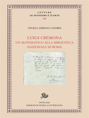 cover image of Luigi Cremona